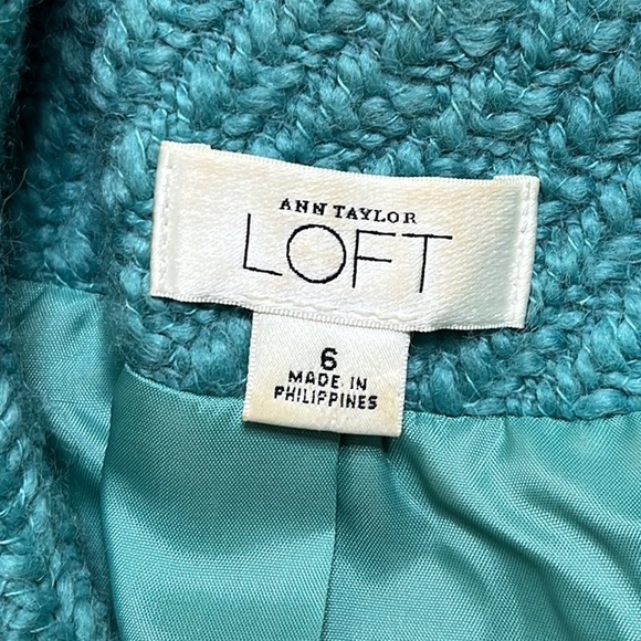 Y2K Ann Taylor LOFT Blazer Suit Jacket Wool 6 - Picture 7 of 8